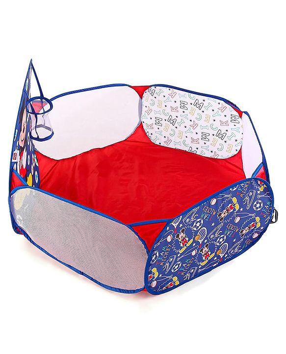 Babyhug Disney Mickey Ball Pool Set With 50 Colourful Balls for Kids |Ball Pit for Kids 2+ Years |Birthday Gift for Kids|BIS Certified