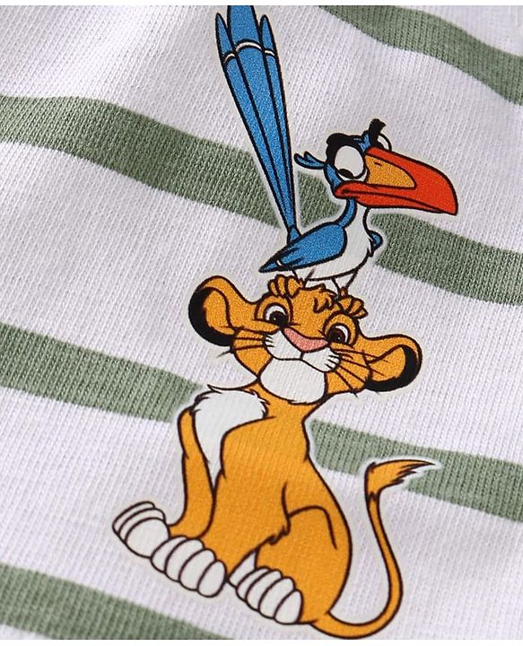 Babyhug Disney Lycra Knit Briefs with The Lion King Graphics Pack Of 3 - Yellow Grey & Olive Green