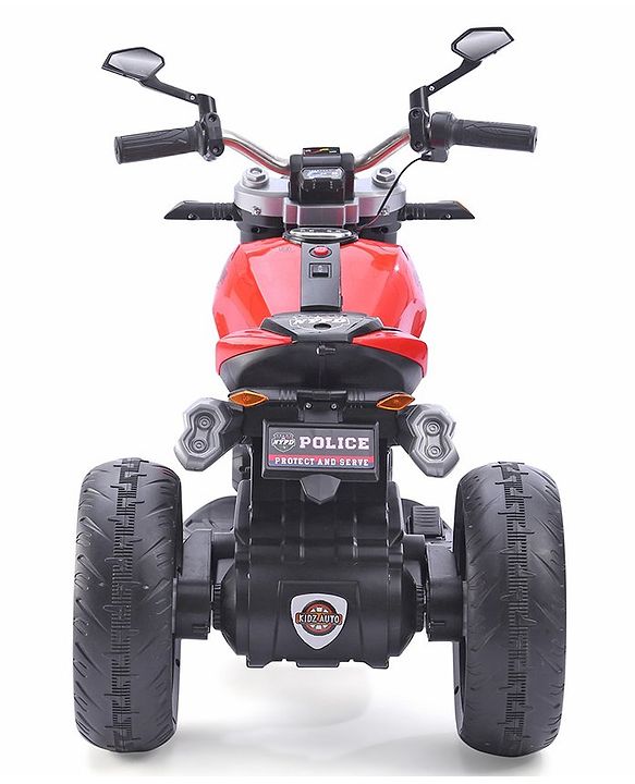 Babyhug Super Harley Kids Three Wheel Battery Operated Ride on Bike With Music & Lights - Red