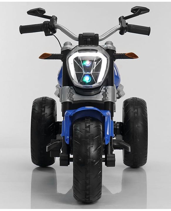 Babyhug Super Harley Kids Three Wheel Battery Operated Ride on Bike With Music & Lights - Red