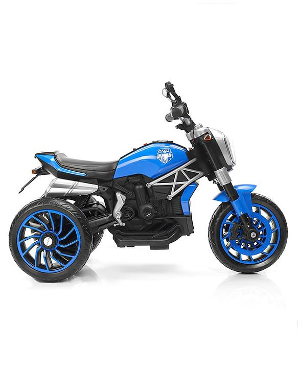 Babyhug Super Harley Kids Three Wheel Battery Operated Ride on Bike With Music & Lights - Red