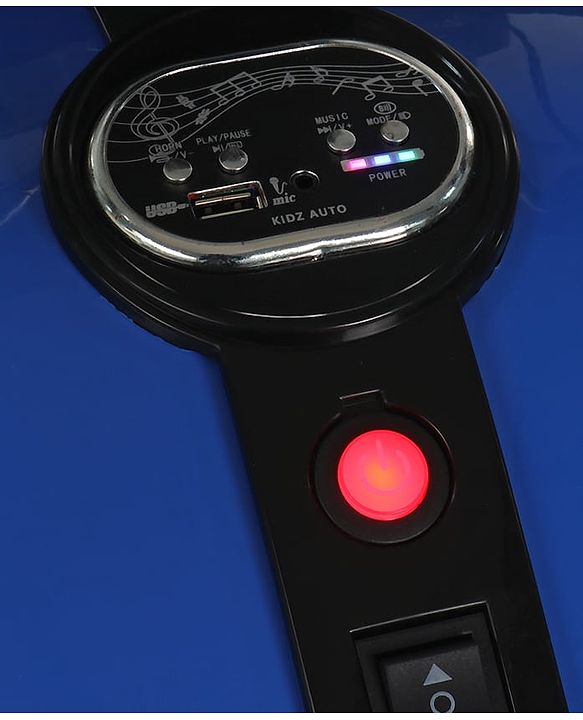 Babyhug Super Harley Kids Three Wheel Battery Operated Ride on Bike With Music & Lights - Red