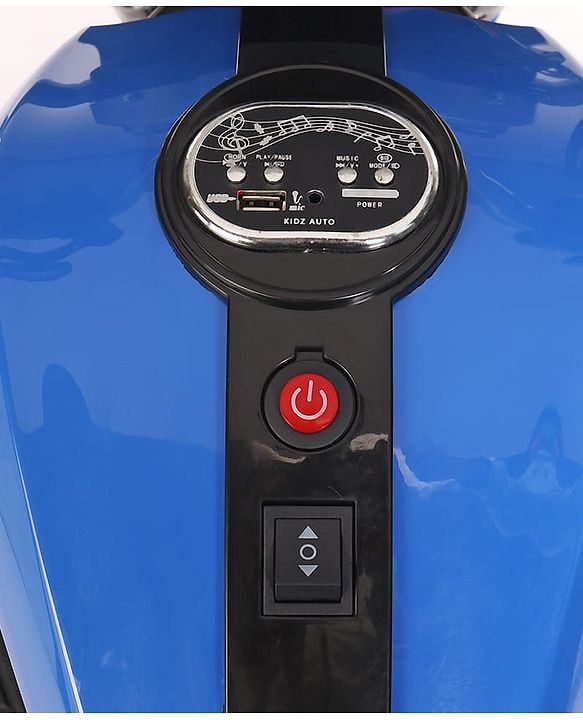 Babyhug Super Harley Kids Three Wheel Battery Operated Ride on Bike With Music & Lights - Red