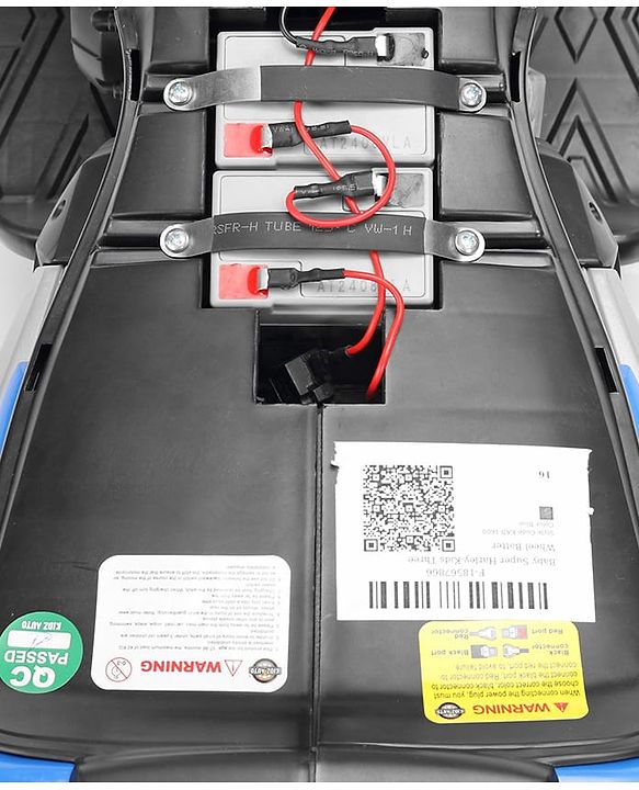 Babyhug Super Harley Kids Three Wheel Battery Operated Ride on Bike With Music & Lights - Red