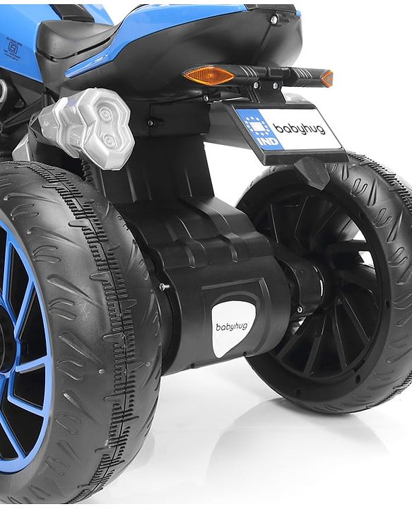 Babyhug Super Harley Kids Three Wheel Battery Operated Ride on Bike With Music & Lights - Red