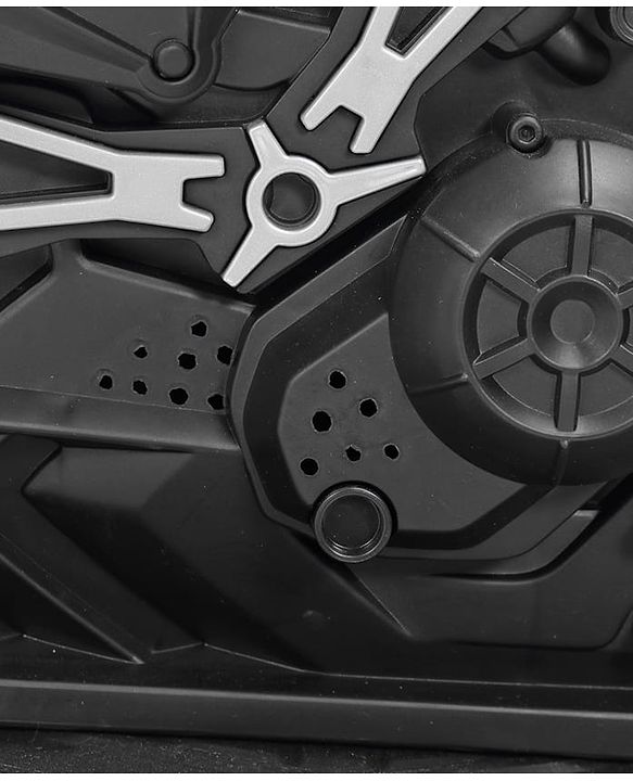 Babyhug Super Harley Kids Three Wheel Battery Operated Ride on Bike With Music & Lights - Red