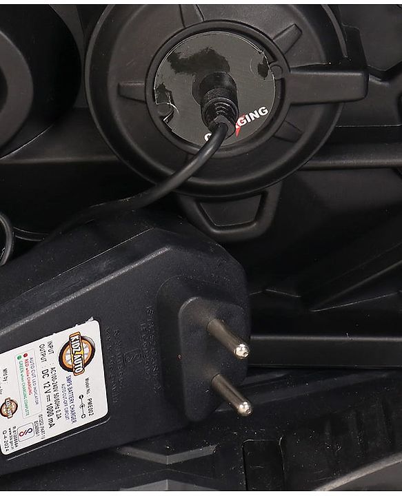 Babyhug Super Harley Kids Three Wheel Battery Operated Ride on Bike With Music & Lights - Red