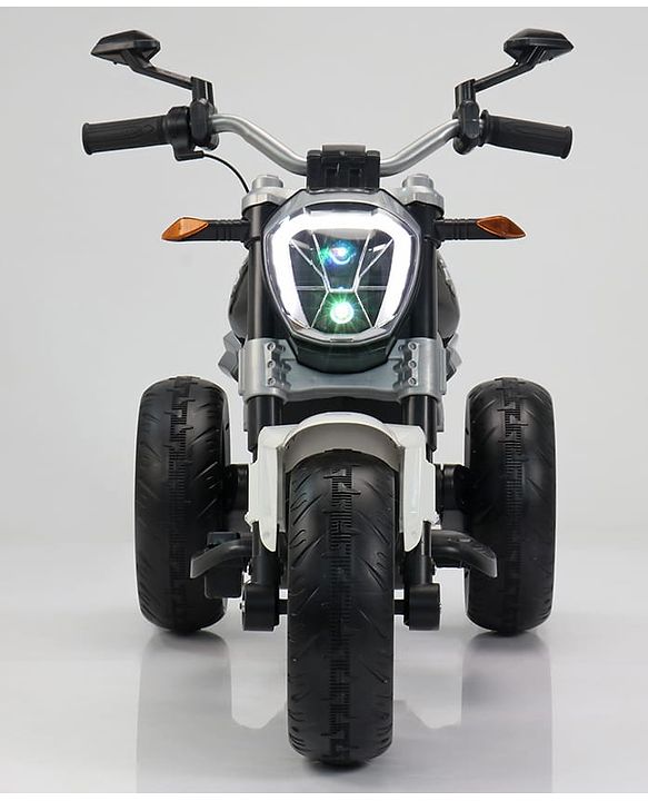 Babyhug Super Harley Kids Three Wheel Battery Operated Ride on Bike With Music & Lights - Red