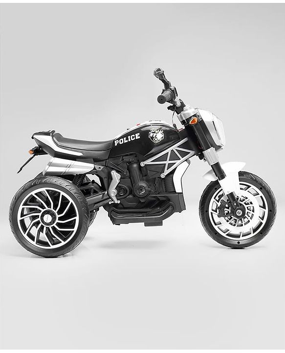 Babyhug Super Harley Kids Three Wheel Battery Operated Ride on Bike With Music & Lights - Red