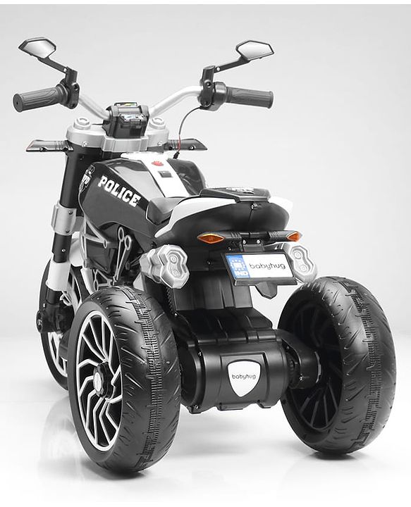 Babyhug Super Harley Kids Three Wheel Battery Operated Ride on Bike With Music & Lights - Red