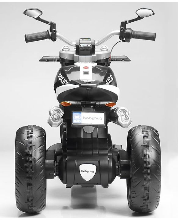 Babyhug Super Harley Kids Three Wheel Battery Operated Ride on Bike With Music & Lights - Red