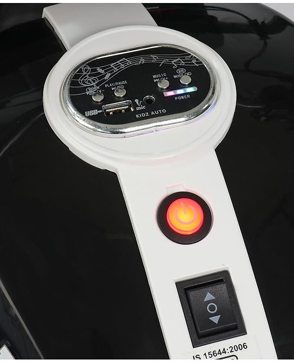 Babyhug Super Harley Kids Three Wheel Battery Operated Ride on Bike With Music & Lights - Red