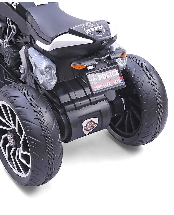 Babyhug Super Harley Kids Three Wheel Battery Operated Ride on Bike With Music & Lights - Red