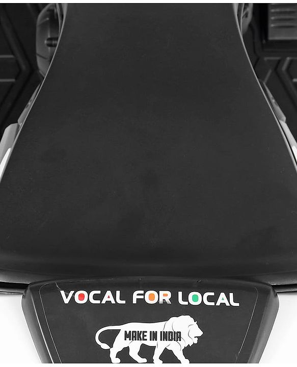 Babyhug Super Harley Kids Three Wheel Battery Operated Ride on Bike With Music & Lights - Red