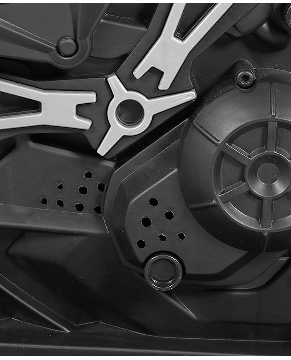 Babyhug Super Harley Kids Three Wheel Battery Operated Ride on Bike With Music & Lights - Red