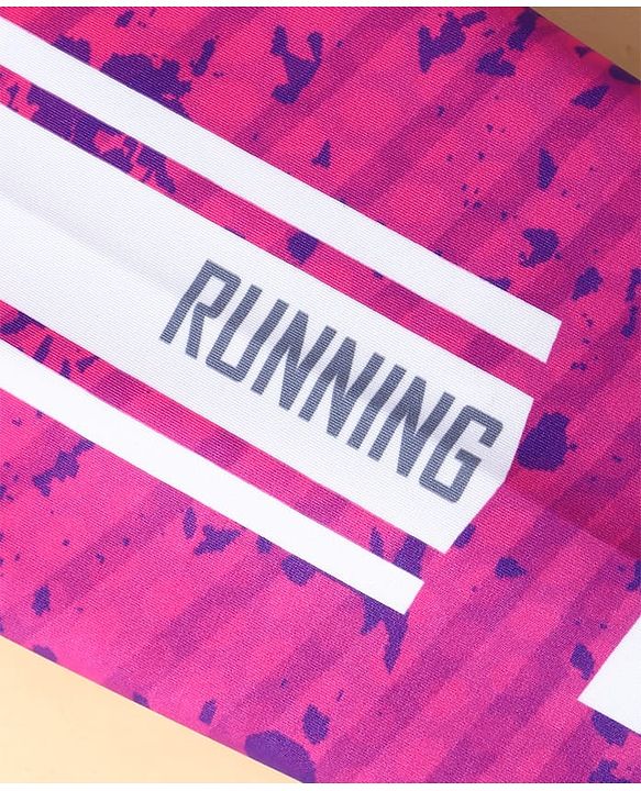 Pine Active Full Length Super Stretch Abstract Printed Leggings - Pink