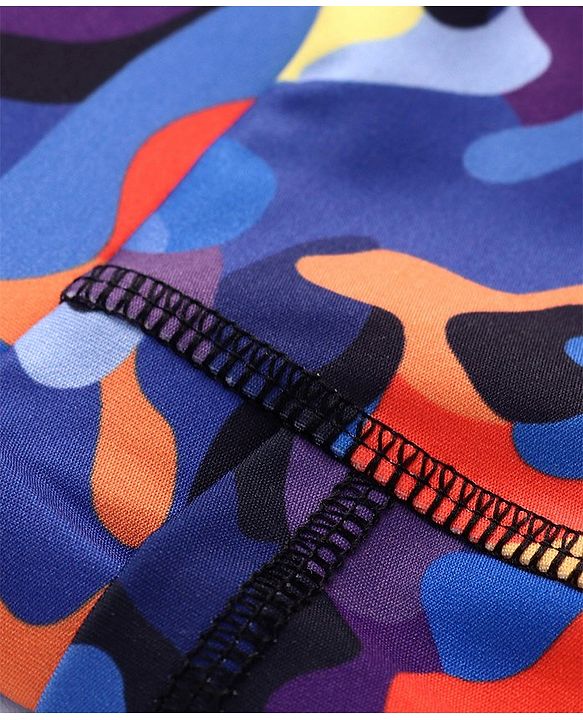 Pine Active Knit Full Length Super Camouflage Print - Multicolour