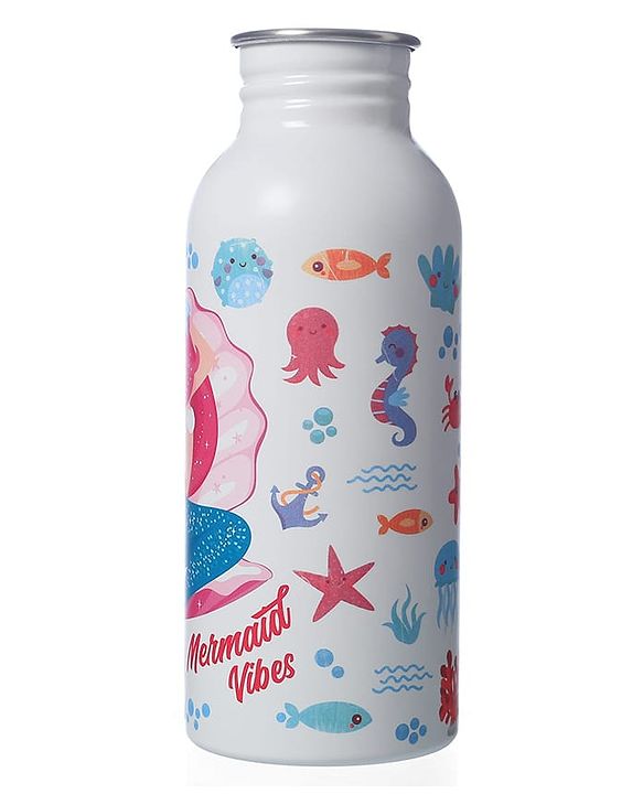 Babyhug Unicorn Theme Stainless Steel Color Changing Magic Bottle Pink |Leak Resistant|BPA Free|Rust Proof|600 ml