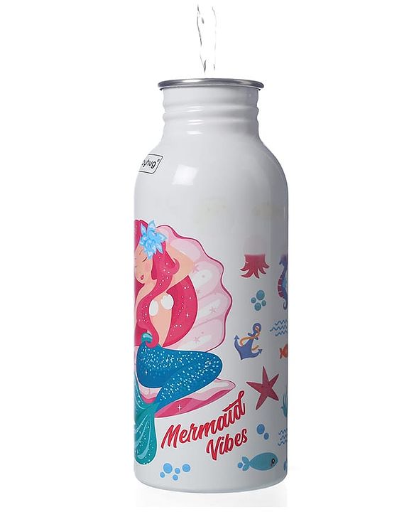 Babyhug Unicorn Theme Stainless Steel Color Changing Magic Bottle Pink |Leak Resistant|BPA Free|Rust Proof|600 ml