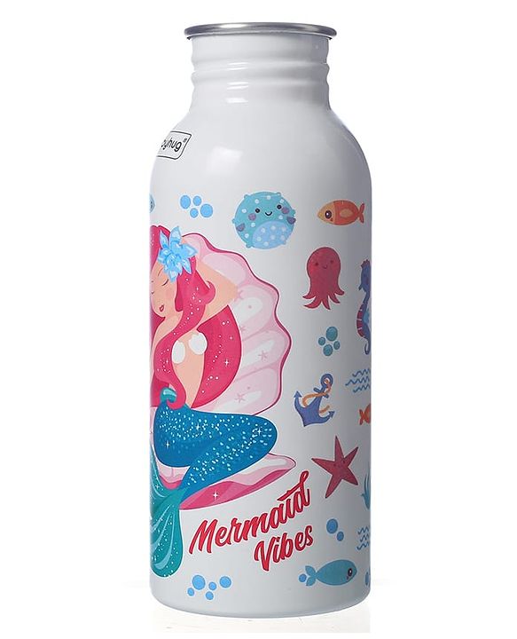 Babyhug Unicorn Theme Stainless Steel Color Changing Magic Bottle Pink |Leak Resistant|BPA Free|Rust Proof|600 ml