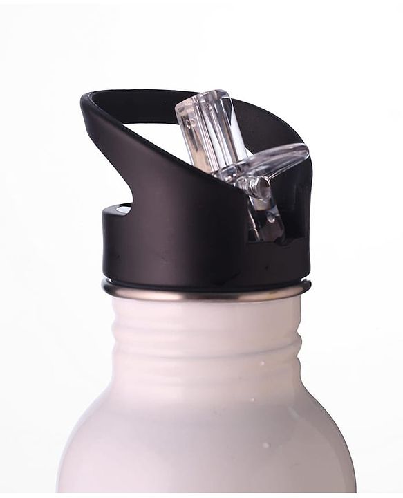 Babyhug Panda Theme Stainless Steel Color Changing Magic Bottle White|Leak Resistant|BPA Free|Rust Proof|600 ml