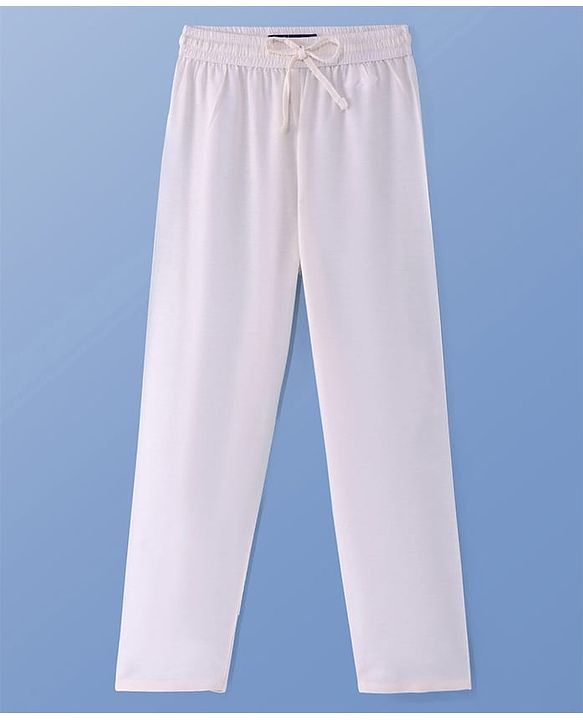 Pine KIds Woven Full Sleeves Kurta Pyjama Set with Sequin Embroidery - White