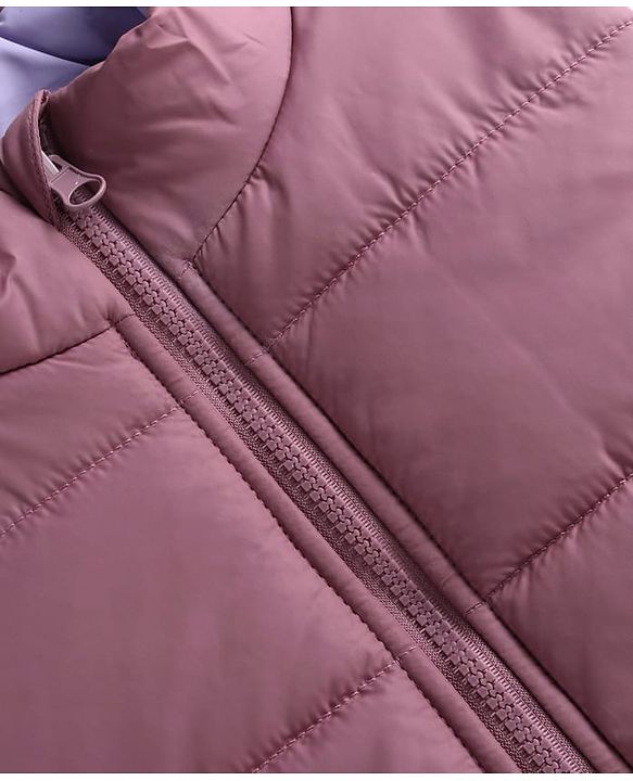 Pine Kids Woven Sleeveless Reversible Padded Jacket with solid colour   - Plum