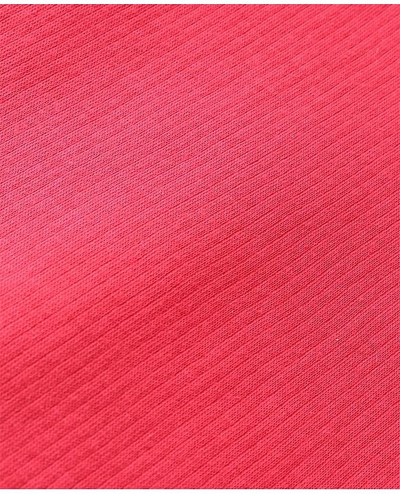 Babyhug Full Sleeves Solid Colour Thermal Pullover Vests & Pant Set - Red