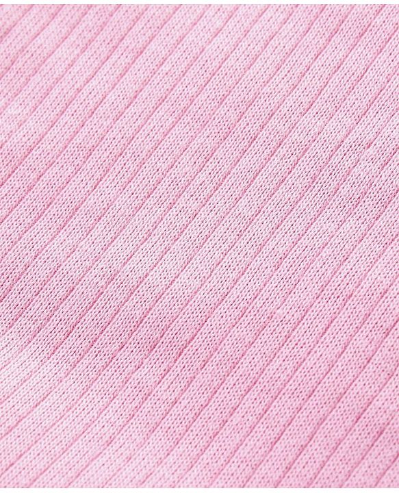 Babyhug Full Sleeves Solid Colour Thermal Vest & Pant Set - Pink