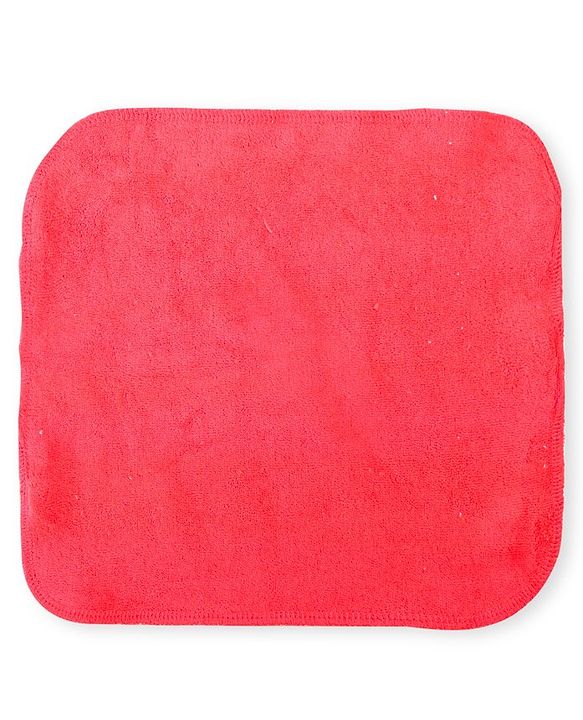 Babyhug Cotton Knit Hand & Face Towels Pack of 6- Baby Pink & Dark Pink