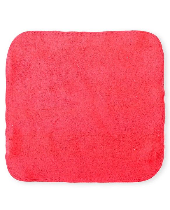 Babyhug Cotton Knit Hand & Face Towels Pack of 6- Baby Pink & Dark Pink