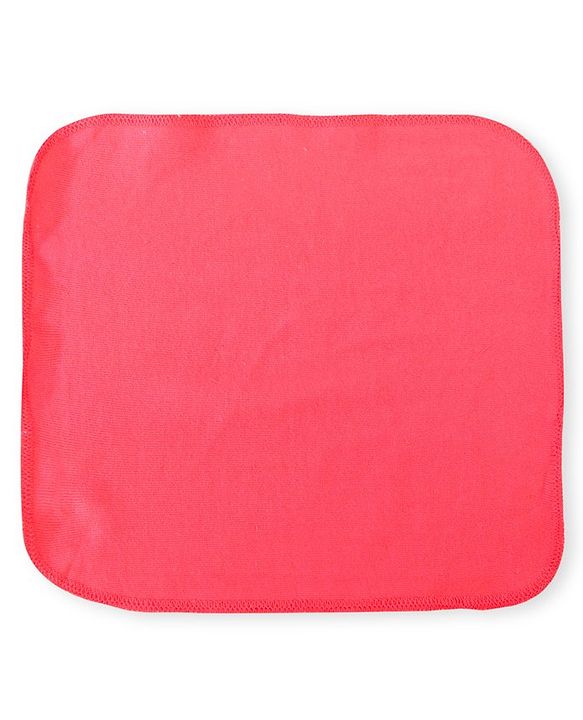 Babyhug Cotton Knit Hand & Face Towels Pack of 6- Baby Pink & Dark Pink