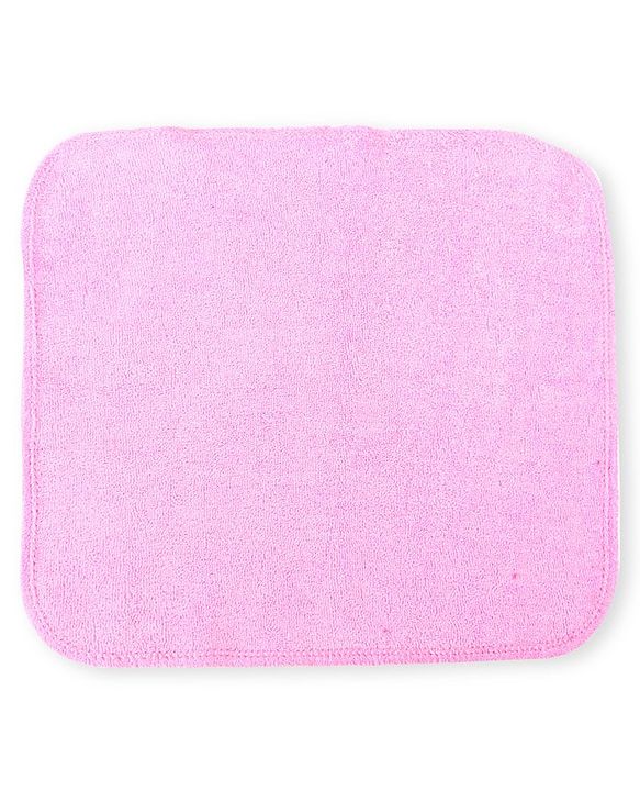 Babyhug Cotton Knit Hand & Face Towels Pack of 6- Baby Pink & Dark Pink