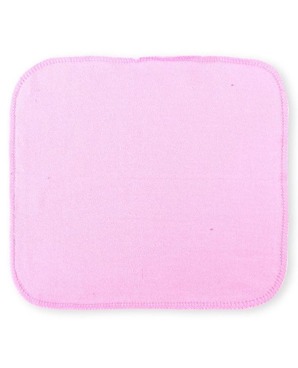 Babyhug Cotton Knit Hand & Face Towels Pack of 6- Baby Pink & Dark Pink