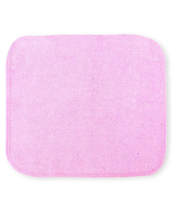 Babyhug Cotton Knit Hand & Face Towels Pack of 6- Baby Pink & Dark Pink