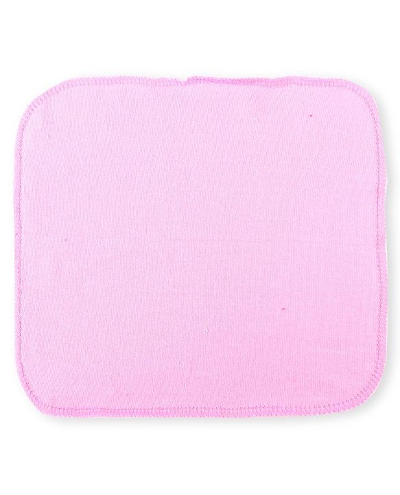 Babyhug Cotton Knit Hand & Face Towels Pack of 6- Baby Pink & Dark Pink