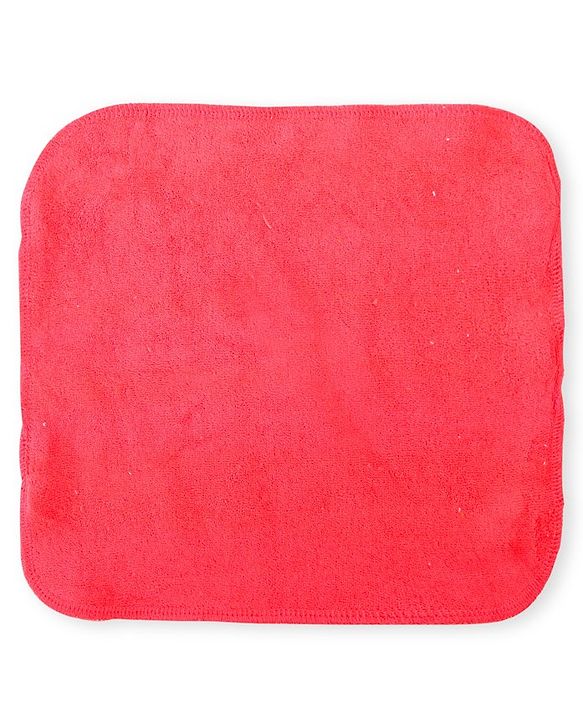 Babyhug Cotton Knit Hand and Face Towels Pack of 6 - Dark Pink