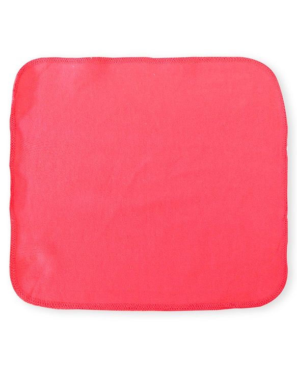 Babyhug Cotton Knit Hand and Face Towels Pack of 6 - Dark Pink