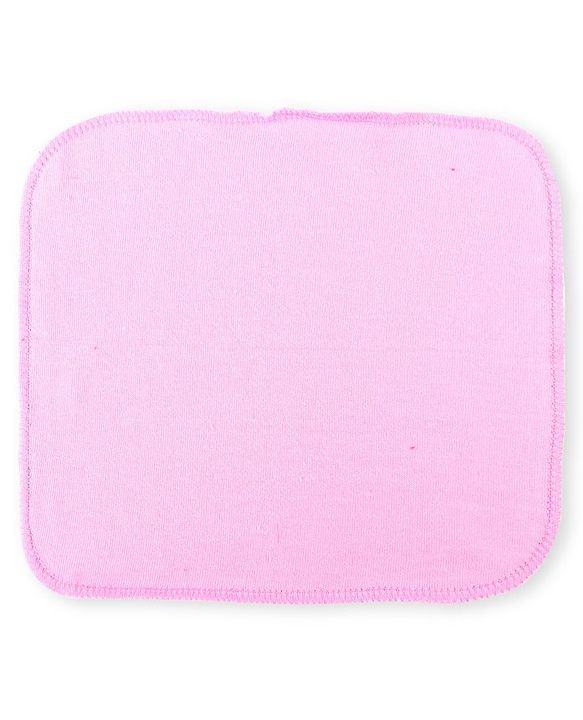 Babyhug Cotton Knit Hand and Face Towels Pack of 6 - Dark Pink