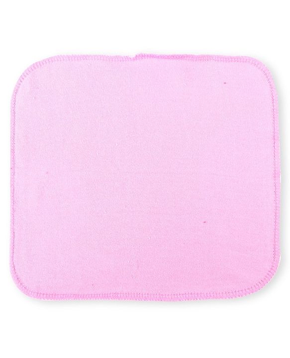 Babyhug Cotton Knit Hand and Face Towels Pack of 6 - Dark Pink