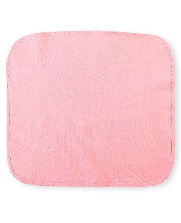 Babyhug Cotton Knit Hand and Face Towels Pack of 6 - Dark Pink