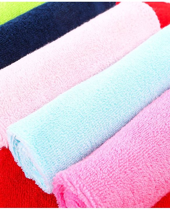 Babyhug Terry Knit Hand and Face Towels Pack of 6 - Multi Colour