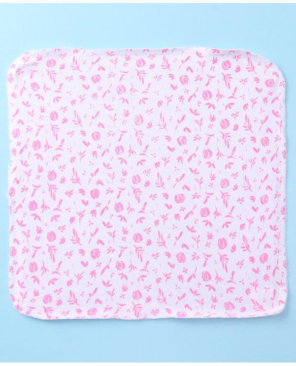 Babyhug Terry Knit Wash cloth L 25.4 x B 25.4 cm Pack of 6 - Multi Colour