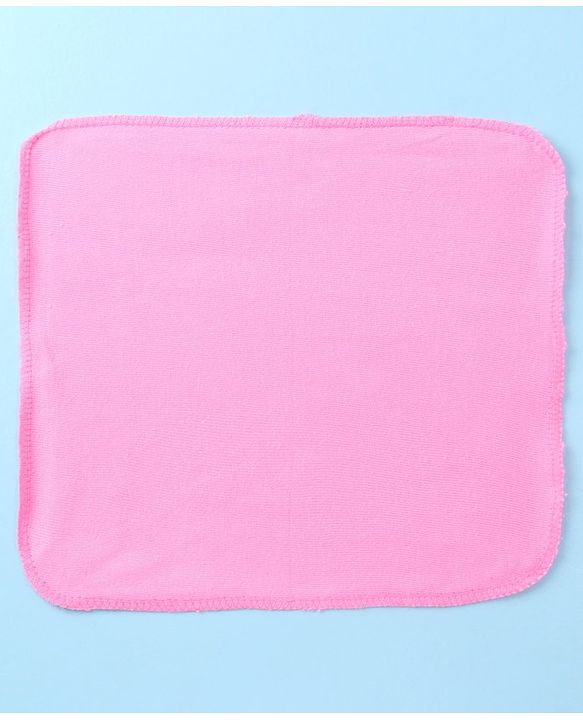 Babyhug Terry Knit Wash cloth L 25.4 x B 25.4 cm Pack of 6 - Multi Colour