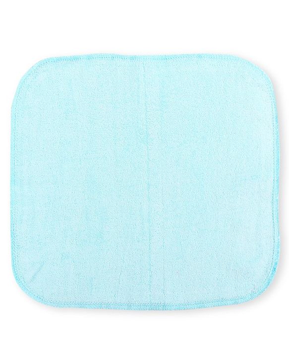 Babyhug Cotton Knit Wash cloth Pack of 6 - Green Pink & Light Blue