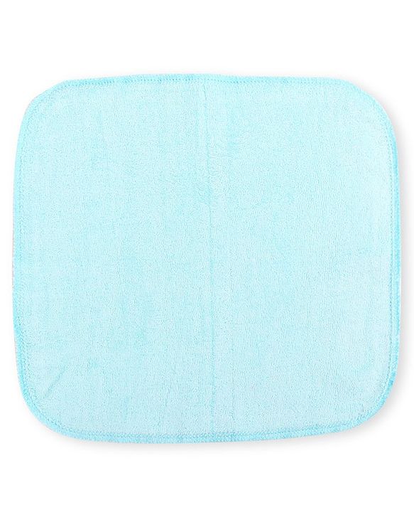 Babyhug Cotton Knit Wash cloth Pack of 6 - Green Pink & Light Blue