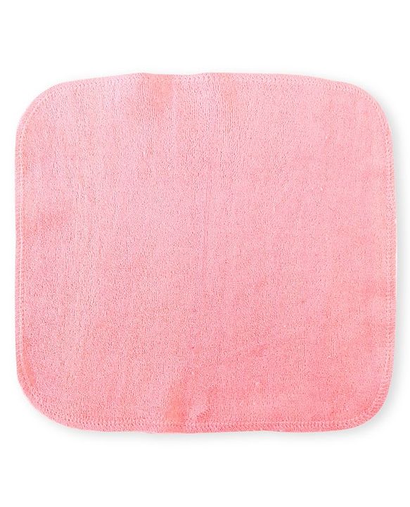 Babyhug Cotton Knit Wash cloth Pack of 6 - Green Pink & Light Blue