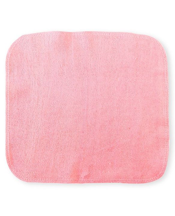 Babyhug Cotton Knit Wash cloth Pack of 6 - Green Pink & Light Blue