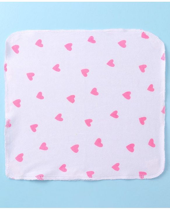 Babyhug Terry Knit Wash cloth L 25.4 x B 25.4 cm Pack of 6 - Multi Colour