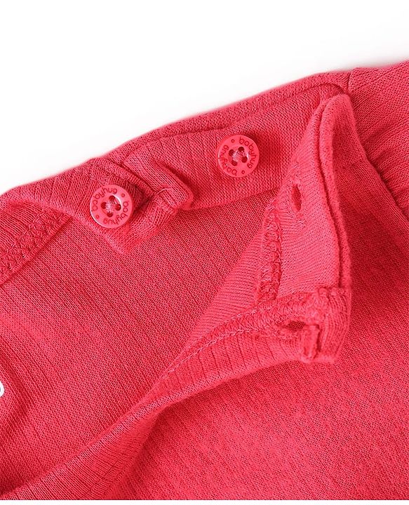 Babyhug Knit Full Sleeves Solid Colour Front Open & Pullover Thermal Vest Pack Of 2 - Dark Pink